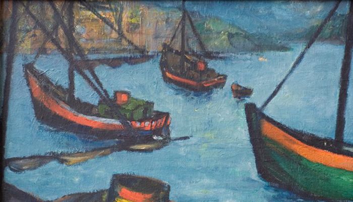 “Traineiras” | 1955 - Óleo sobre tela | José Augusto (1922-2005)